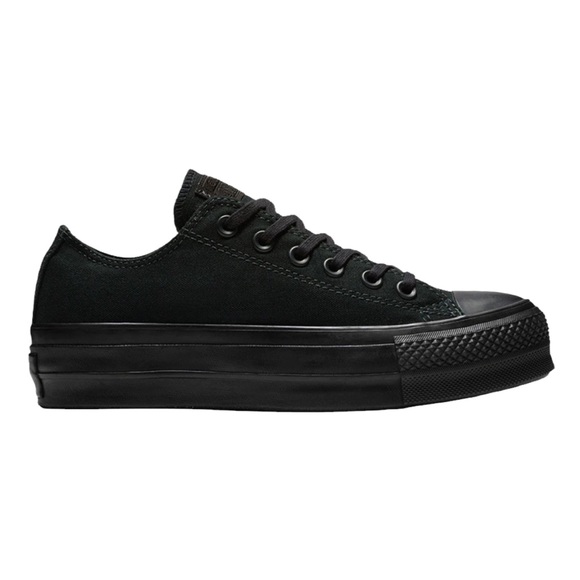 Converse Shoes - Converse ™️ ✪  Chuck Taylor All Star Platform Low Top Sneakers ✪ Triple Black 6